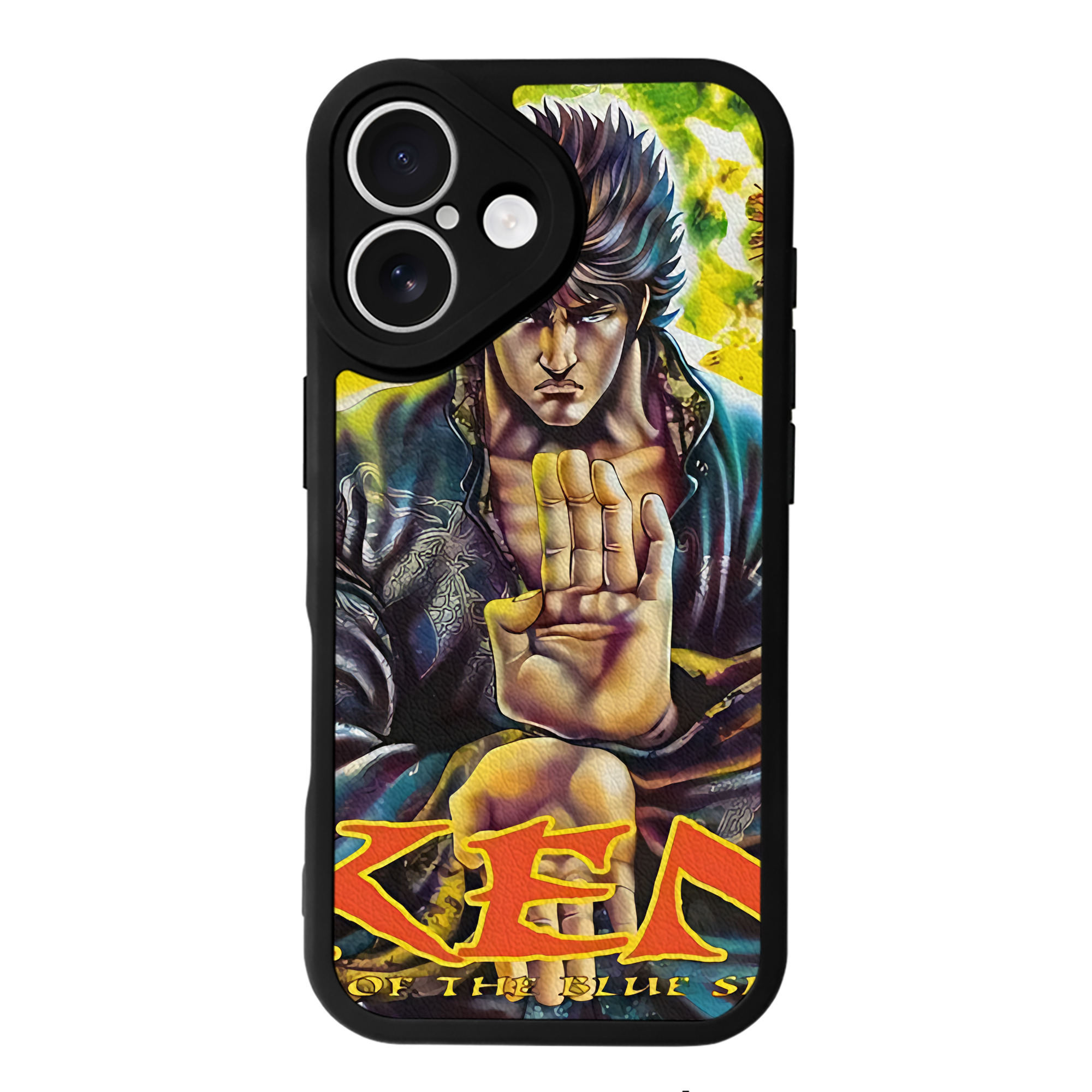 （画像用） 北斗の拳 Fist of the North Star 【iPhone 16シリーズ対応】シリコンスマホケース（レザー調） 材質：シリコン